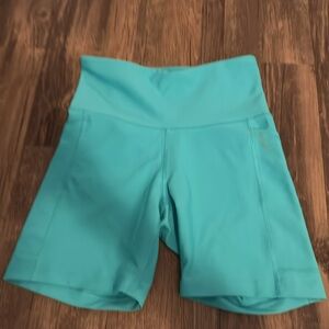 Old Navy Powersoft blue bike shorts